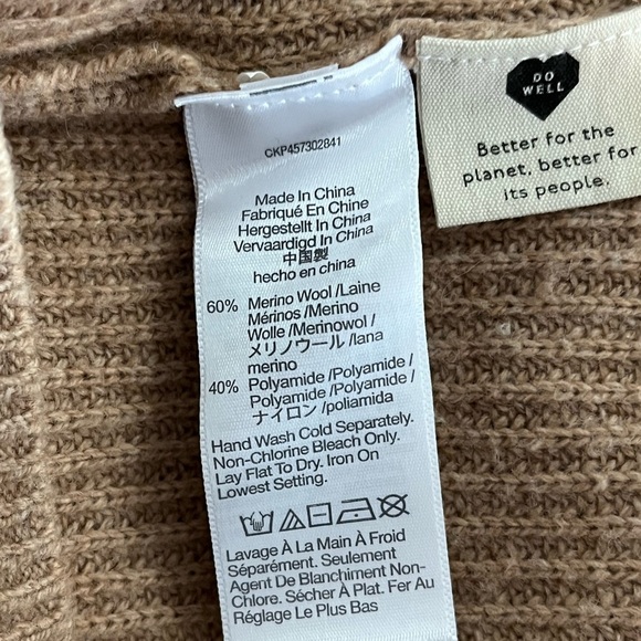 Madewell Merino Wool Glenbrook Half-Zip Pullover Sweater - Heather Saddle - Picture 10 of 11